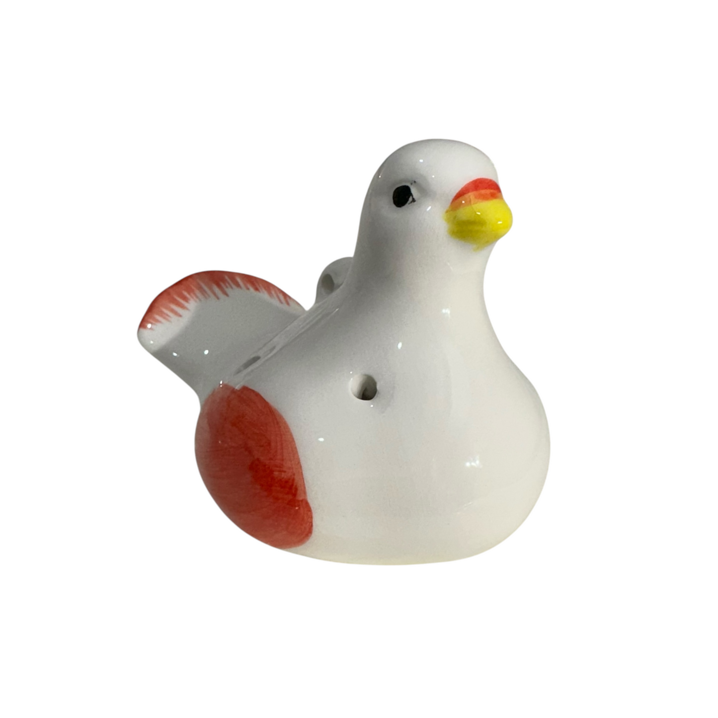 Ceramic Bird Water Whistle – Red Wing