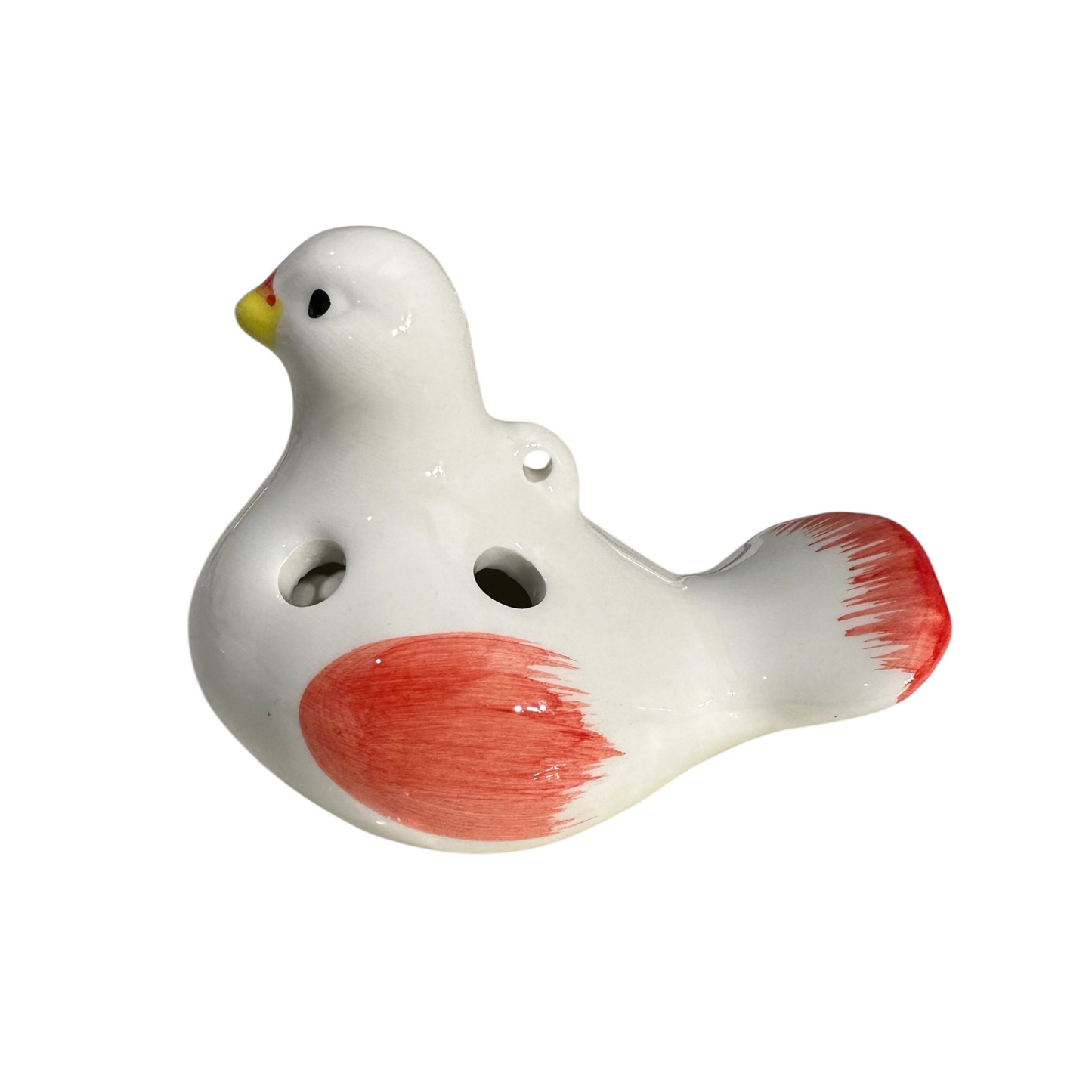 Ceramic Bird Water Whistle – Red Wing