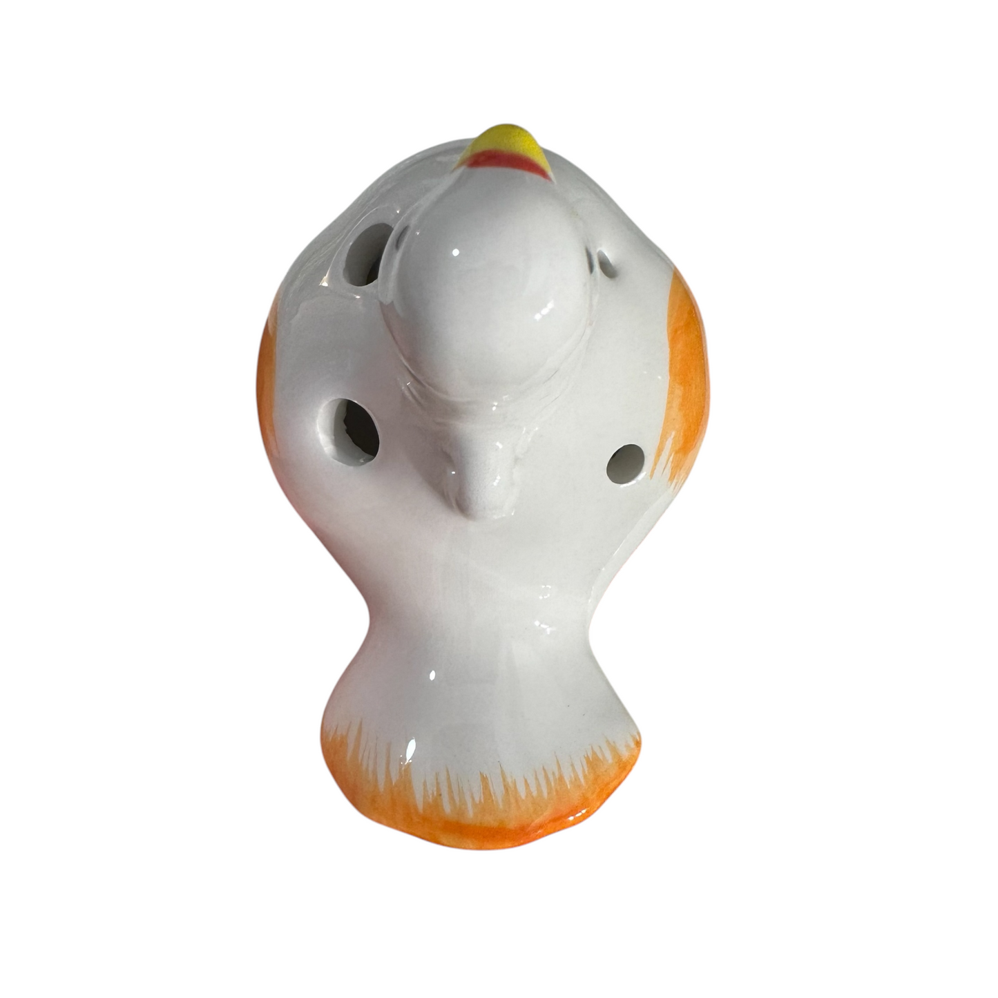 Ceramic Bird Water Whistle – Orange Wing