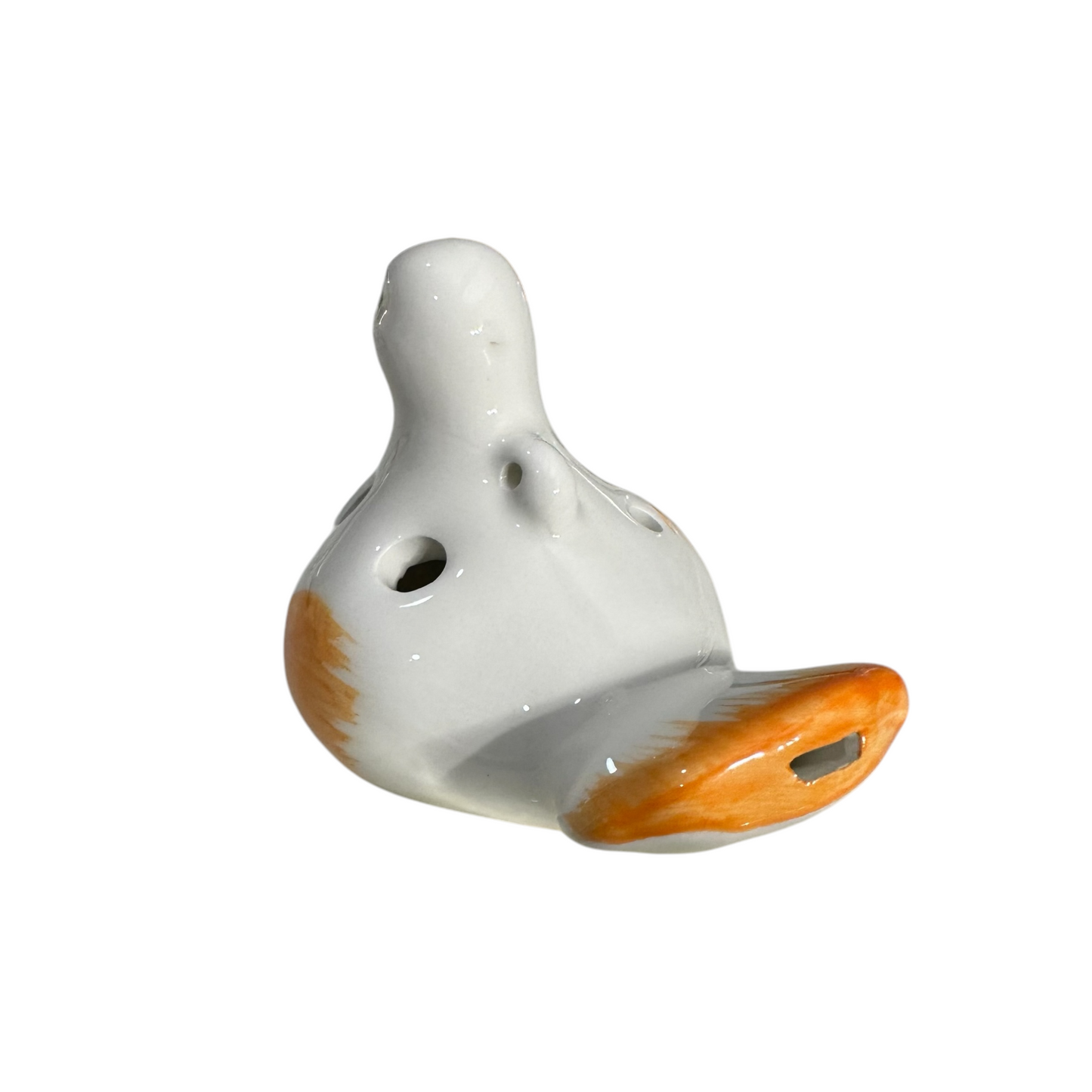 Ceramic Bird Water Whistle – Orange Wing
