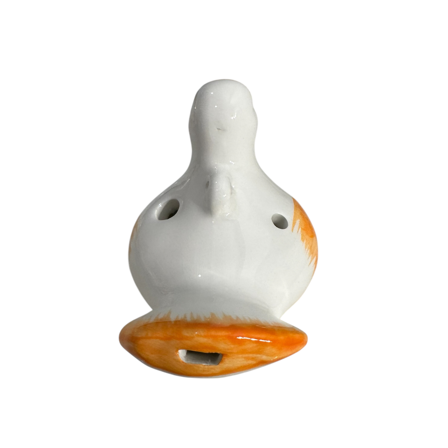 Ceramic Bird Water Whistle – Orange Wing