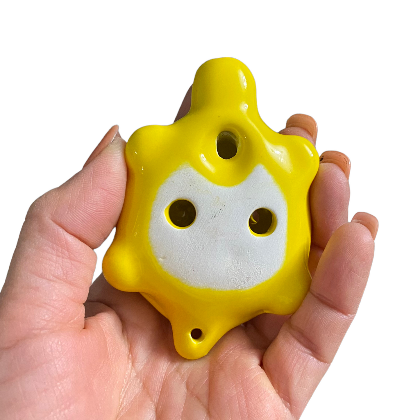 Ceramic Turtle Ocarina Yellow