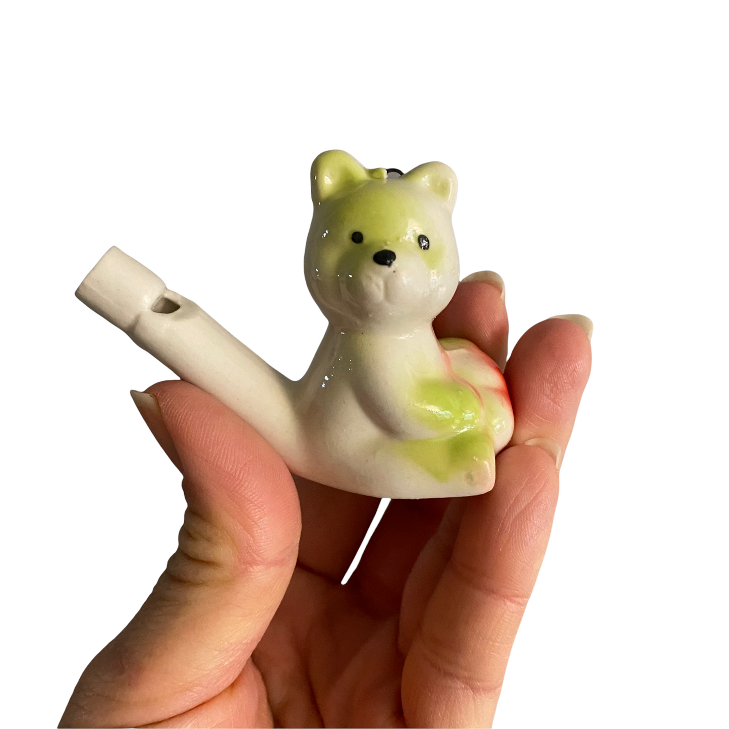 Ceramic Water Whistle Wind Instrument Bear