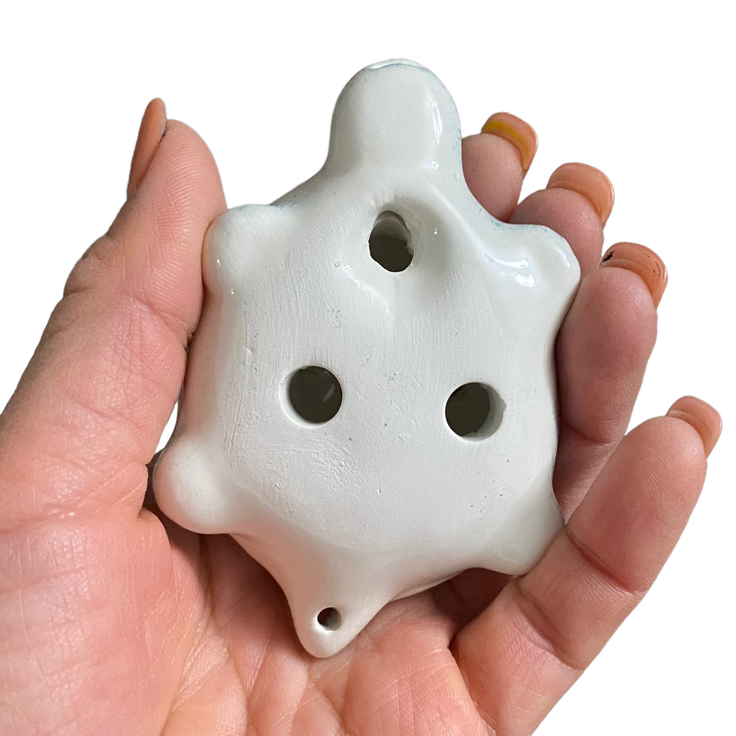Ceramic Turtle Ocarina Ocean Green