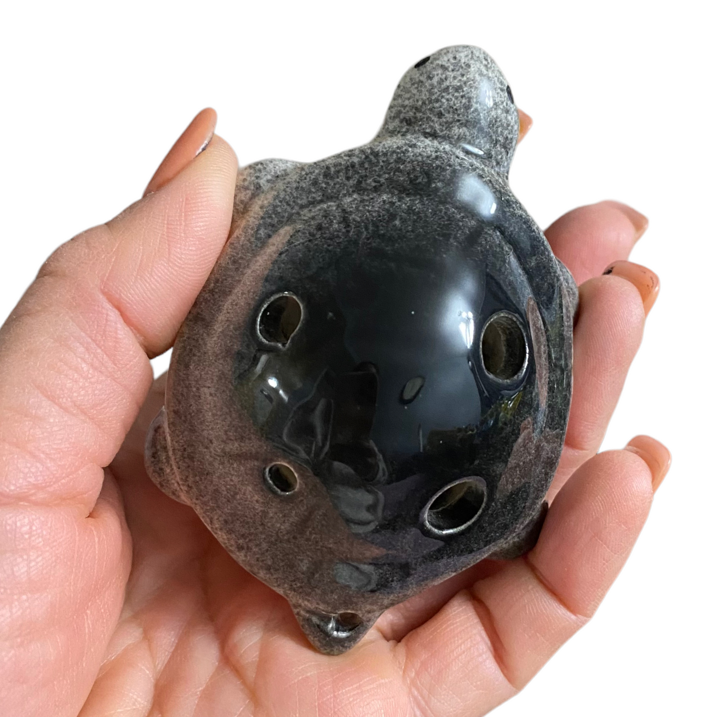 Ceramic Turtle Ocarina Ocean Black