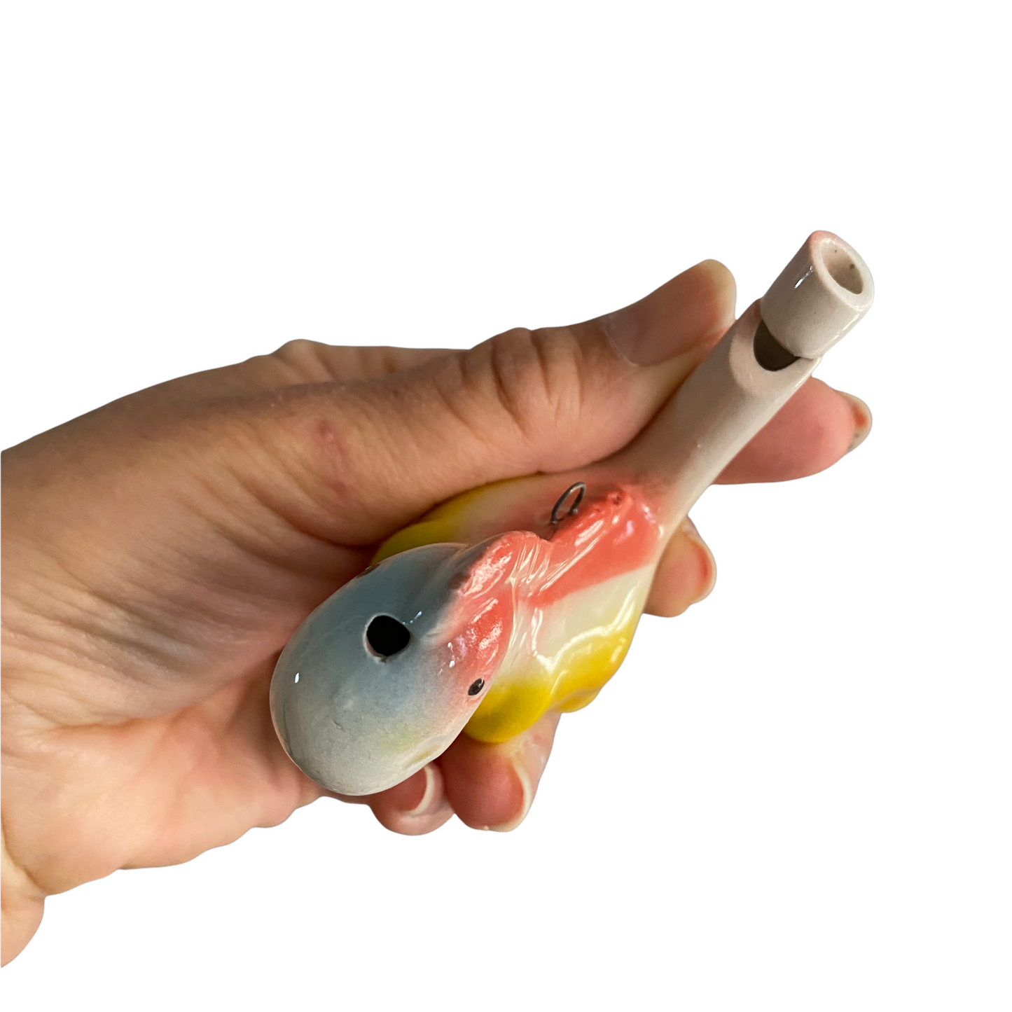 Ceramic Water Whistle Wind Instrument Godzilla