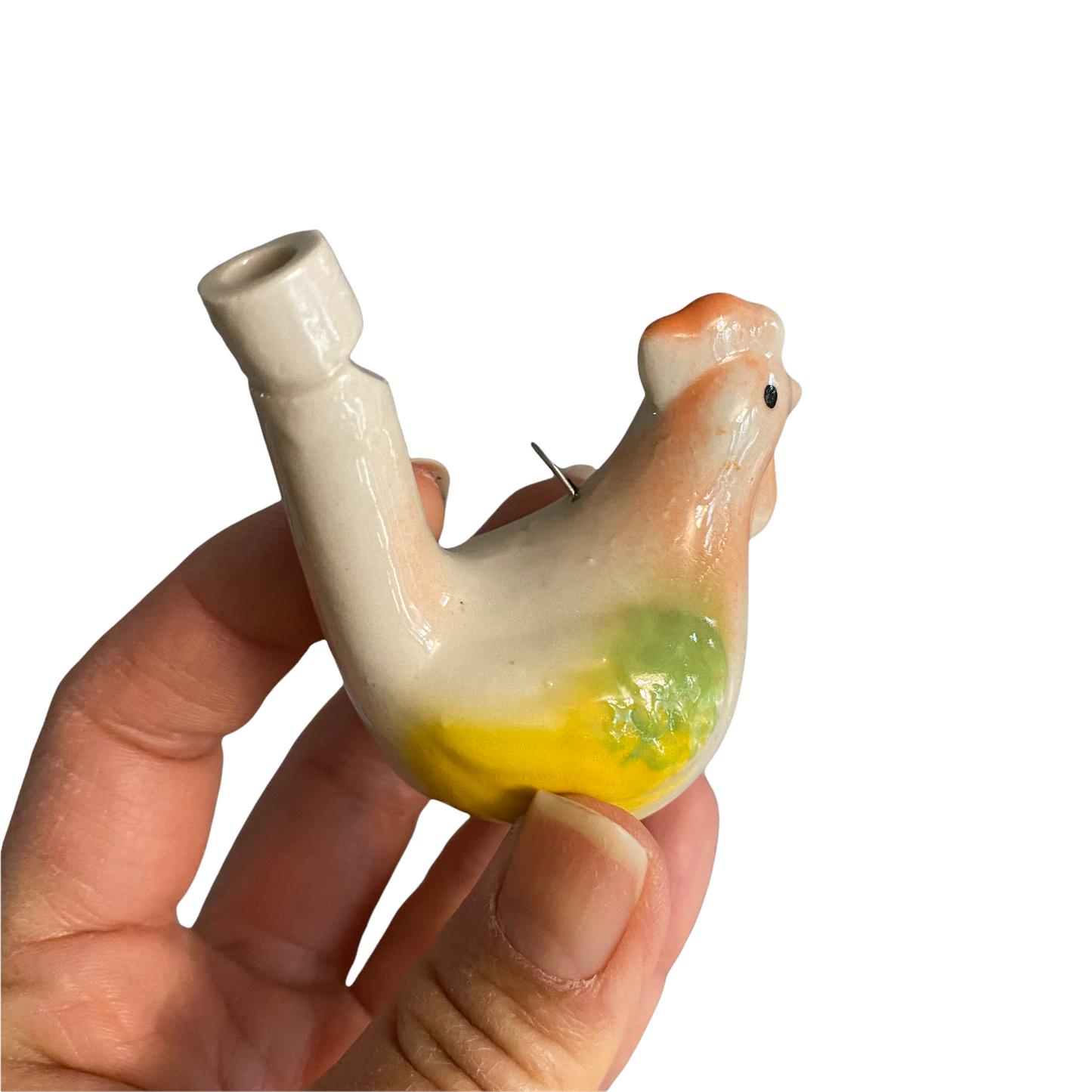 Ceramic Water Whistle Wind Instrument Rooster