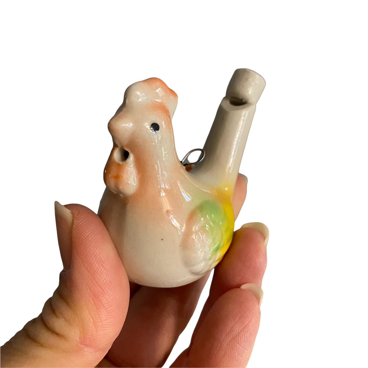 Ceramic Water Whistle Wind Instrument Rooster