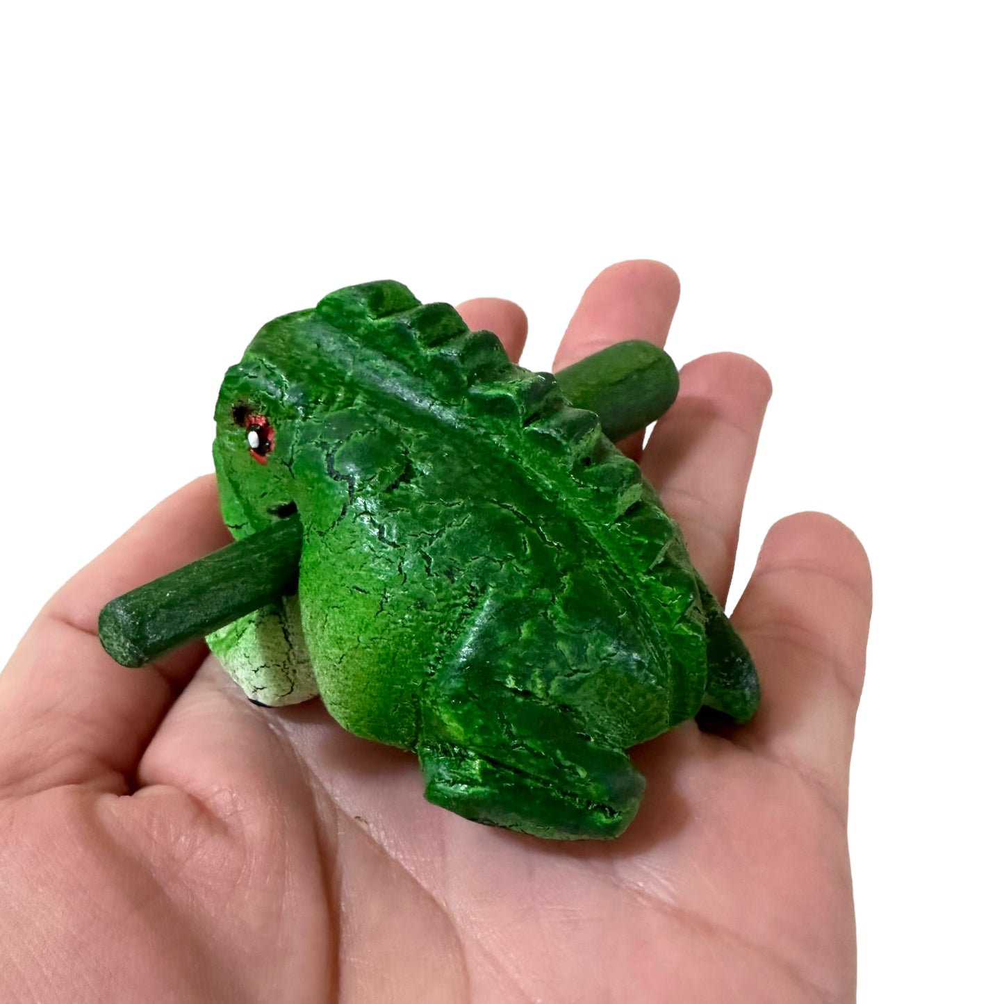 1.5" Extra Small Green Tree Frog Musical Frog Percussion Instrument