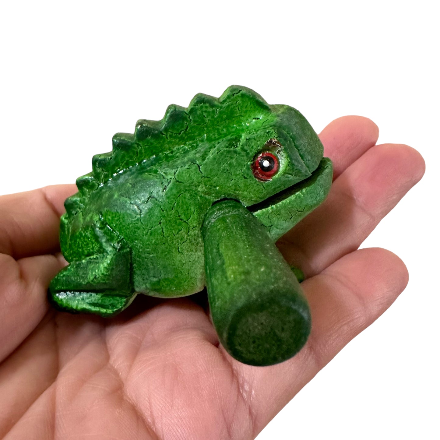1.5" Extra Small Green Tree Frog Musical Frog Percussion Instrument