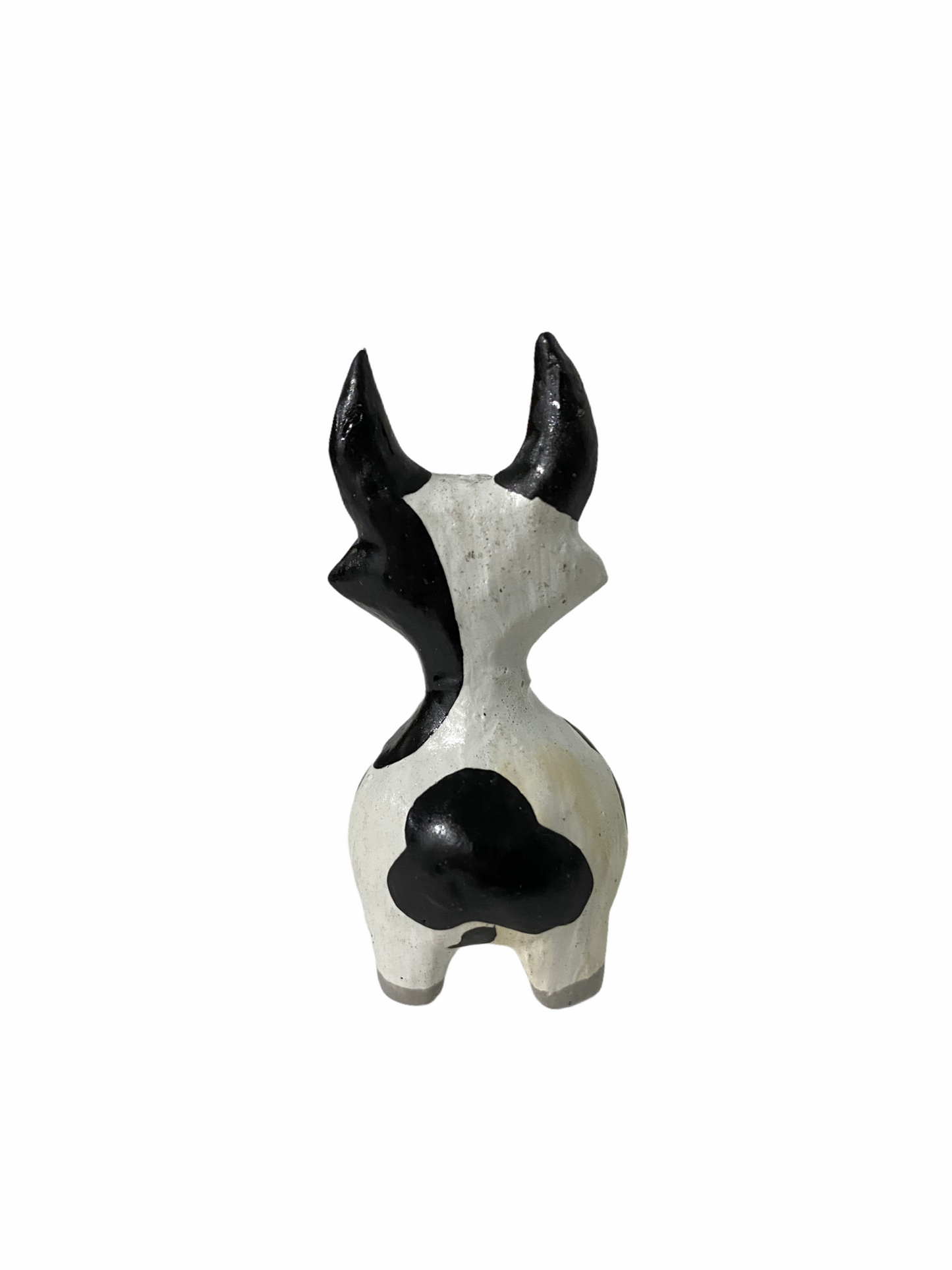 Mini Wooden Cow Figurine