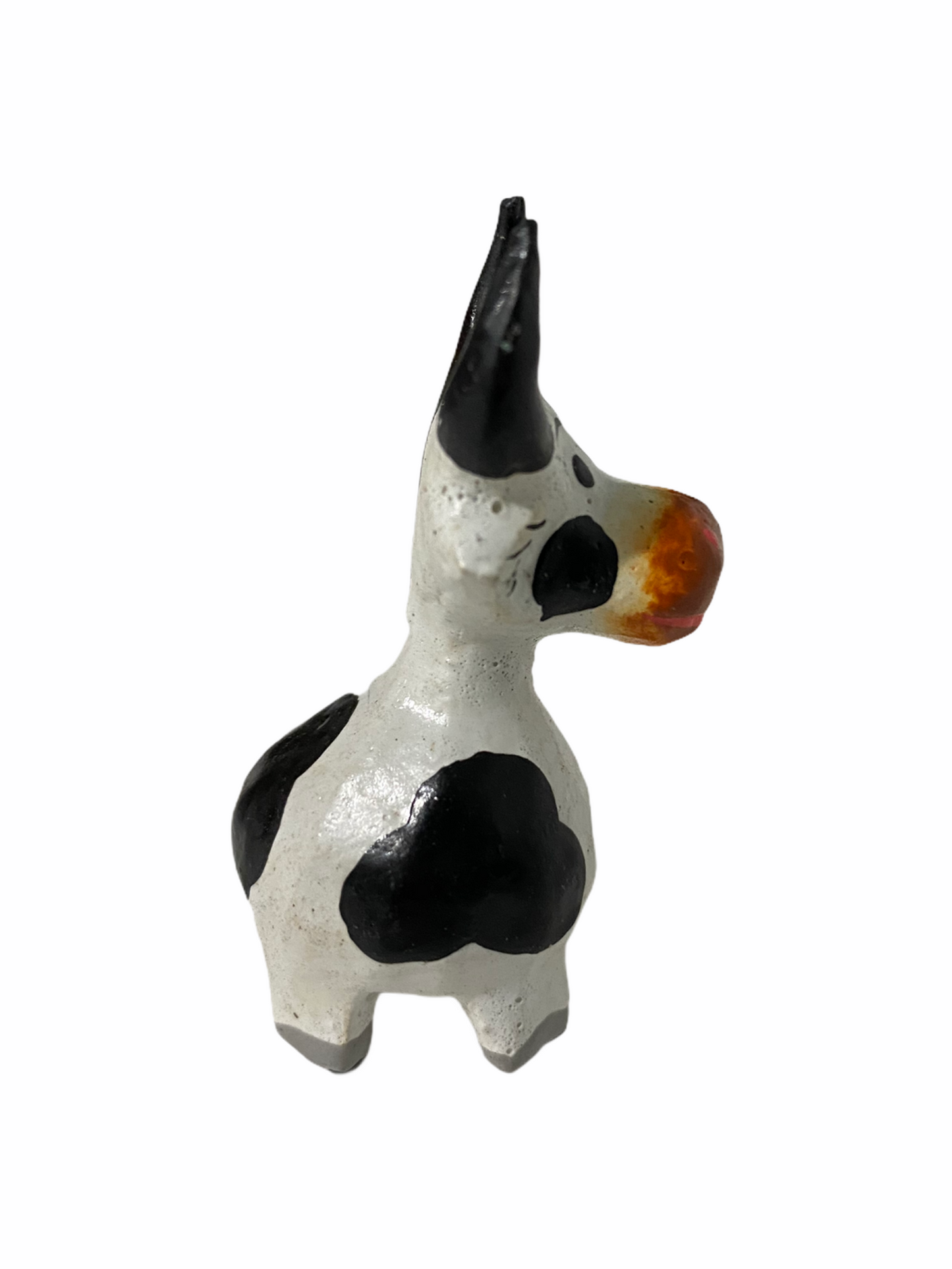 Mini Wooden Cow Figurine