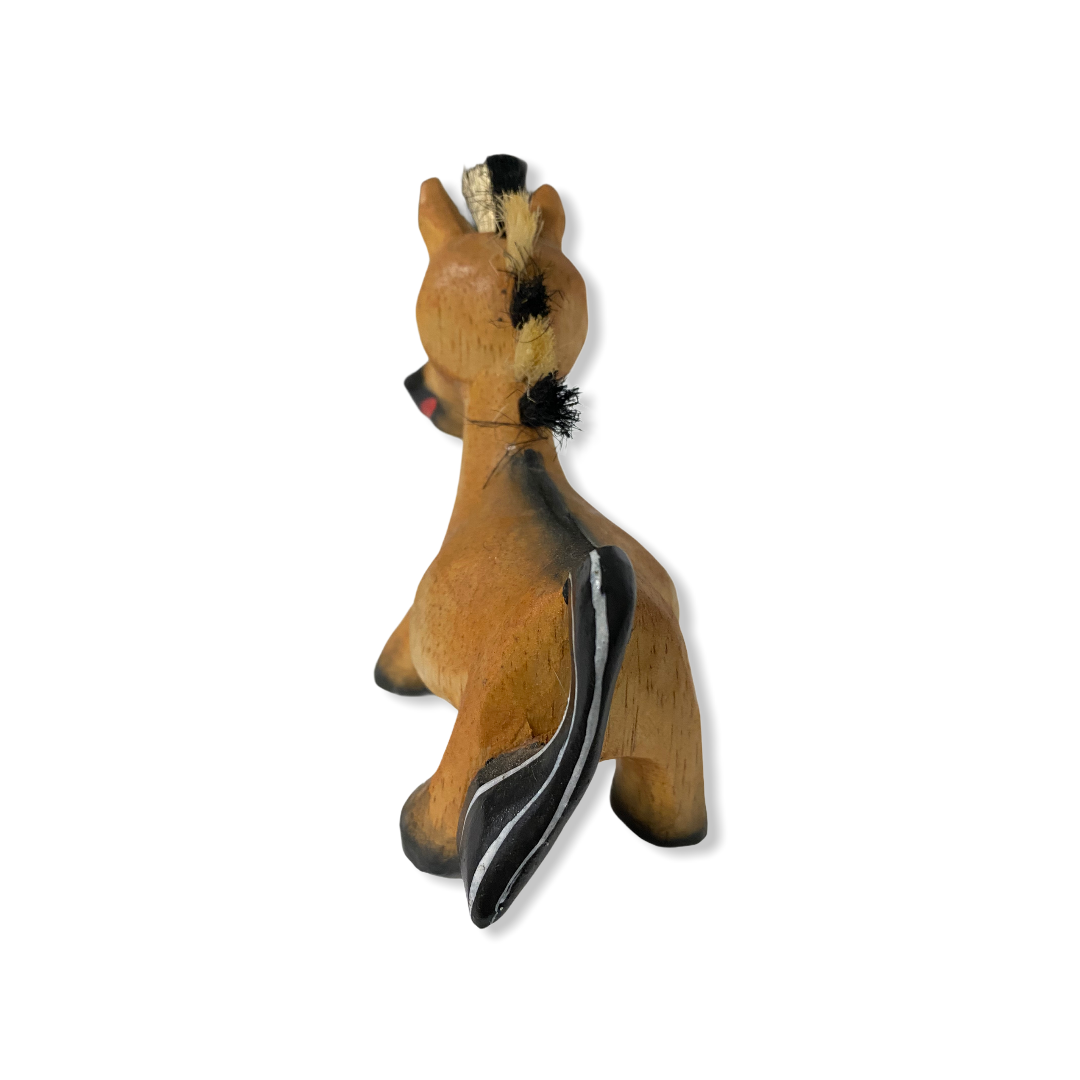 Small Wooden Farm Horse Decoration Figurine