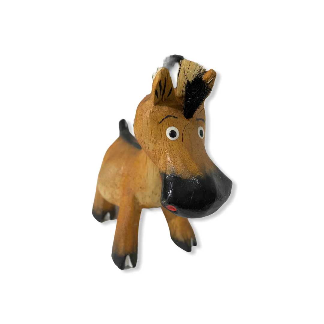 Small Wooden Farm Horse Decoration Figurine