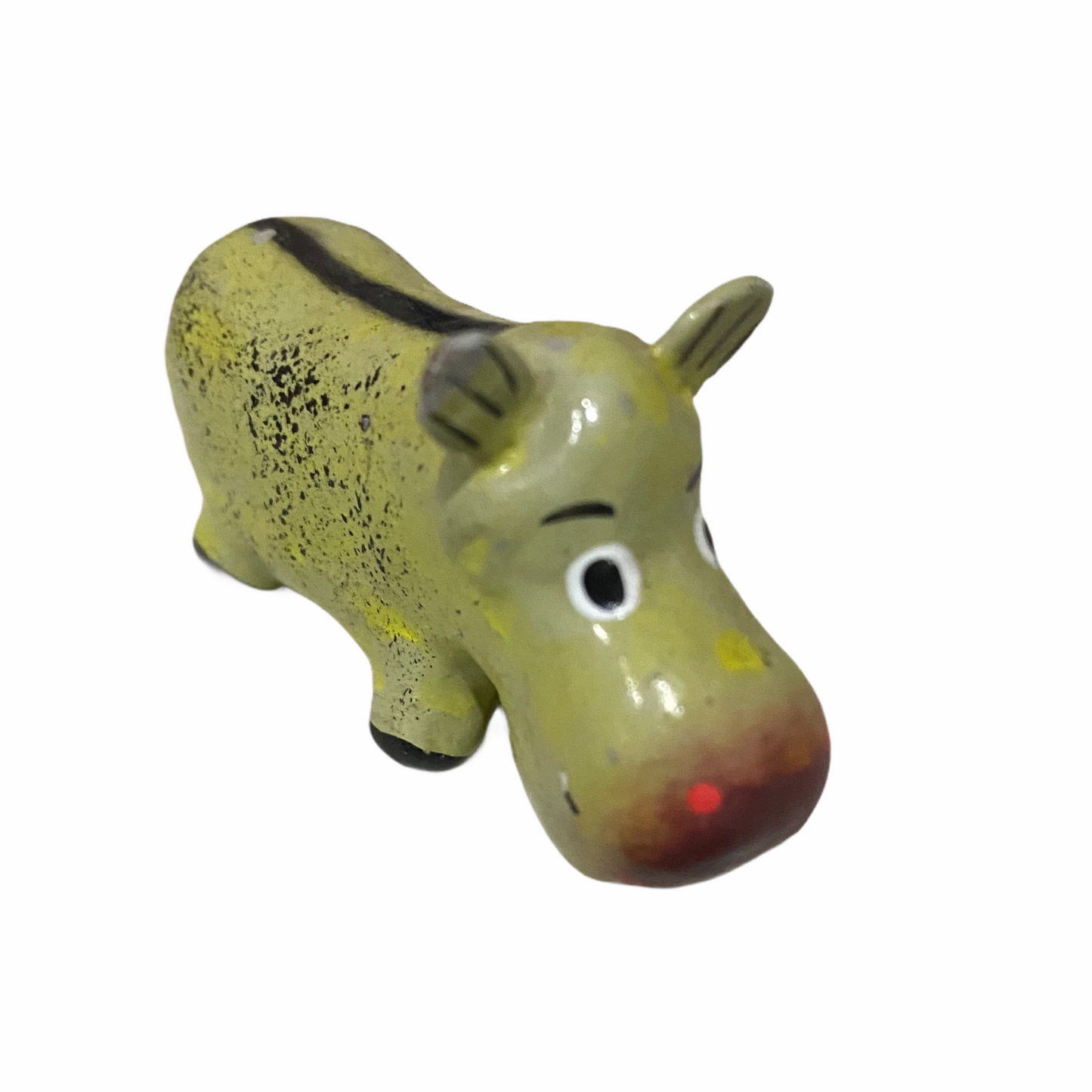 Mini Wooden Hippo Figurine