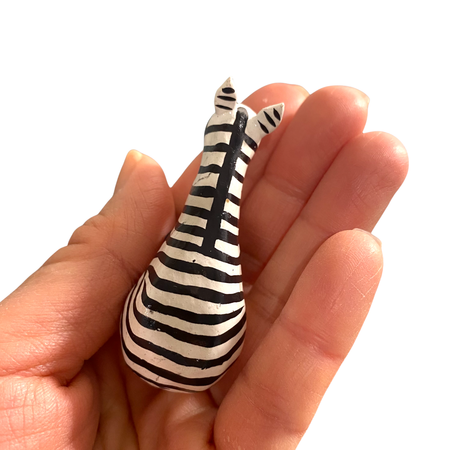 Wooden Minimal Zebra Shelf Figurine Decoration