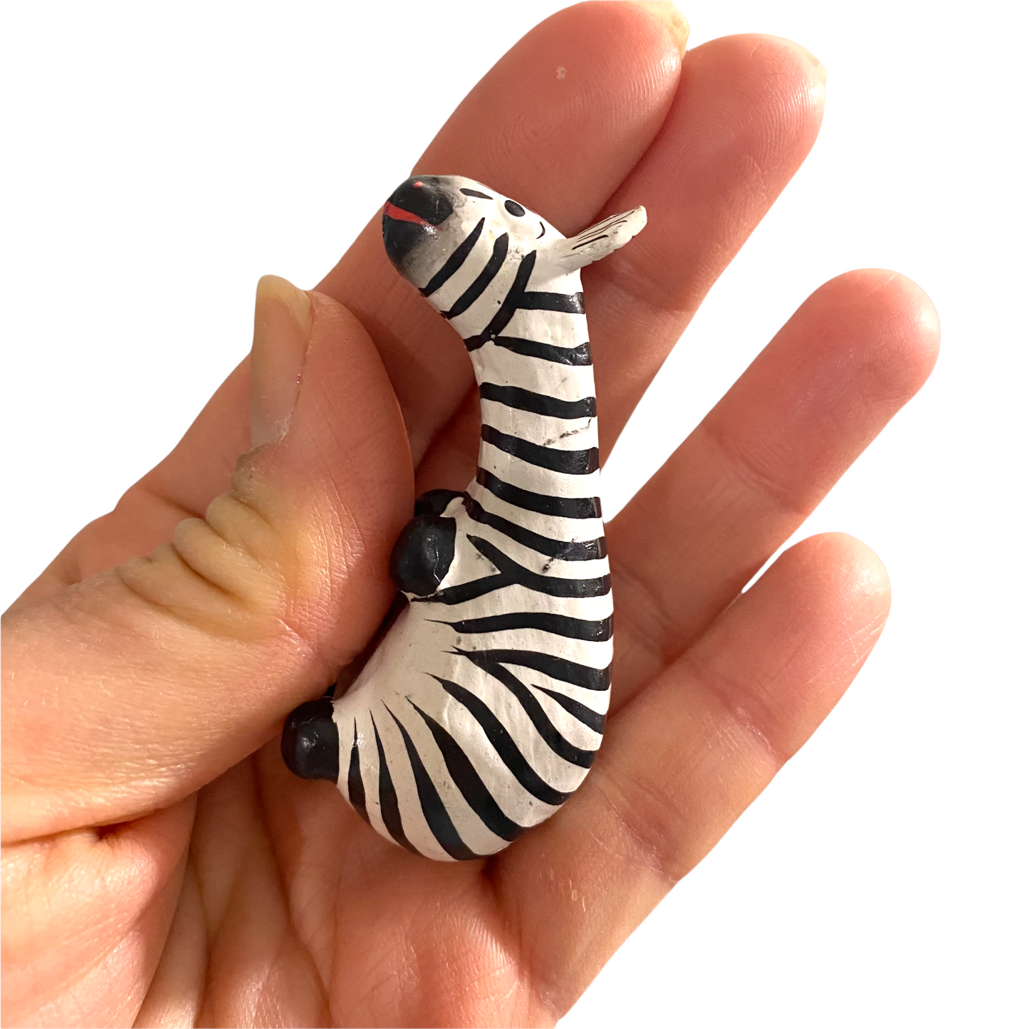 Wooden Minimal Zebra Shelf Figurine Decoration