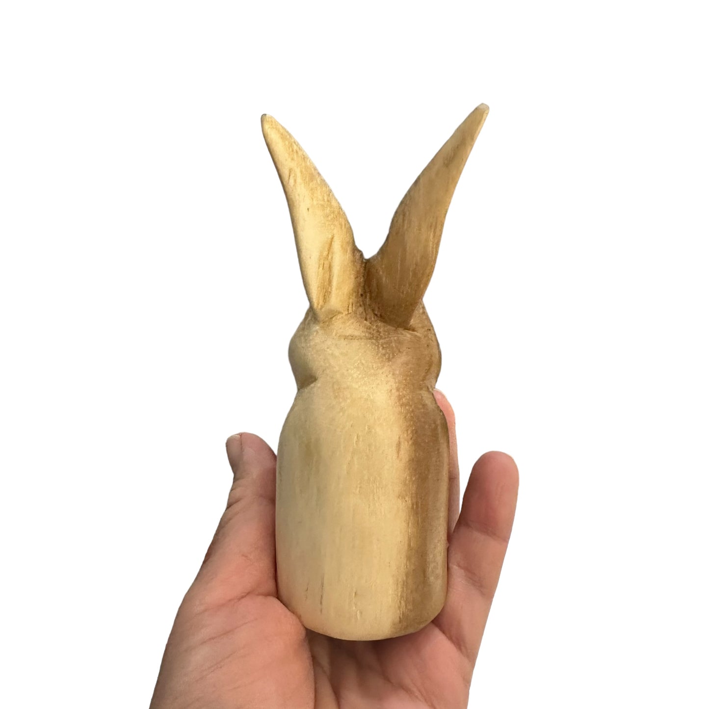 Wooden Standing Bunny Figurine Decoration