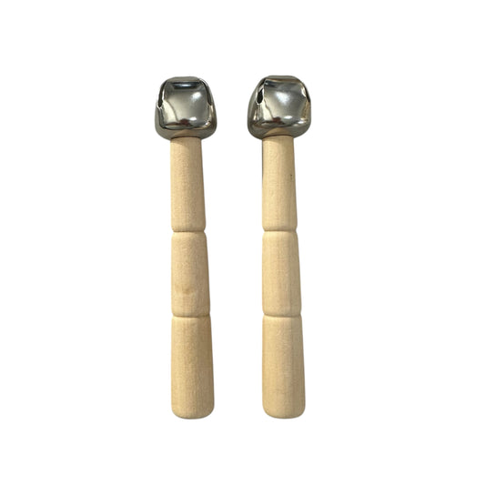Wooden Handle Bell Stick – Montessori Rhythm Instrument for Kids’ Music Learning