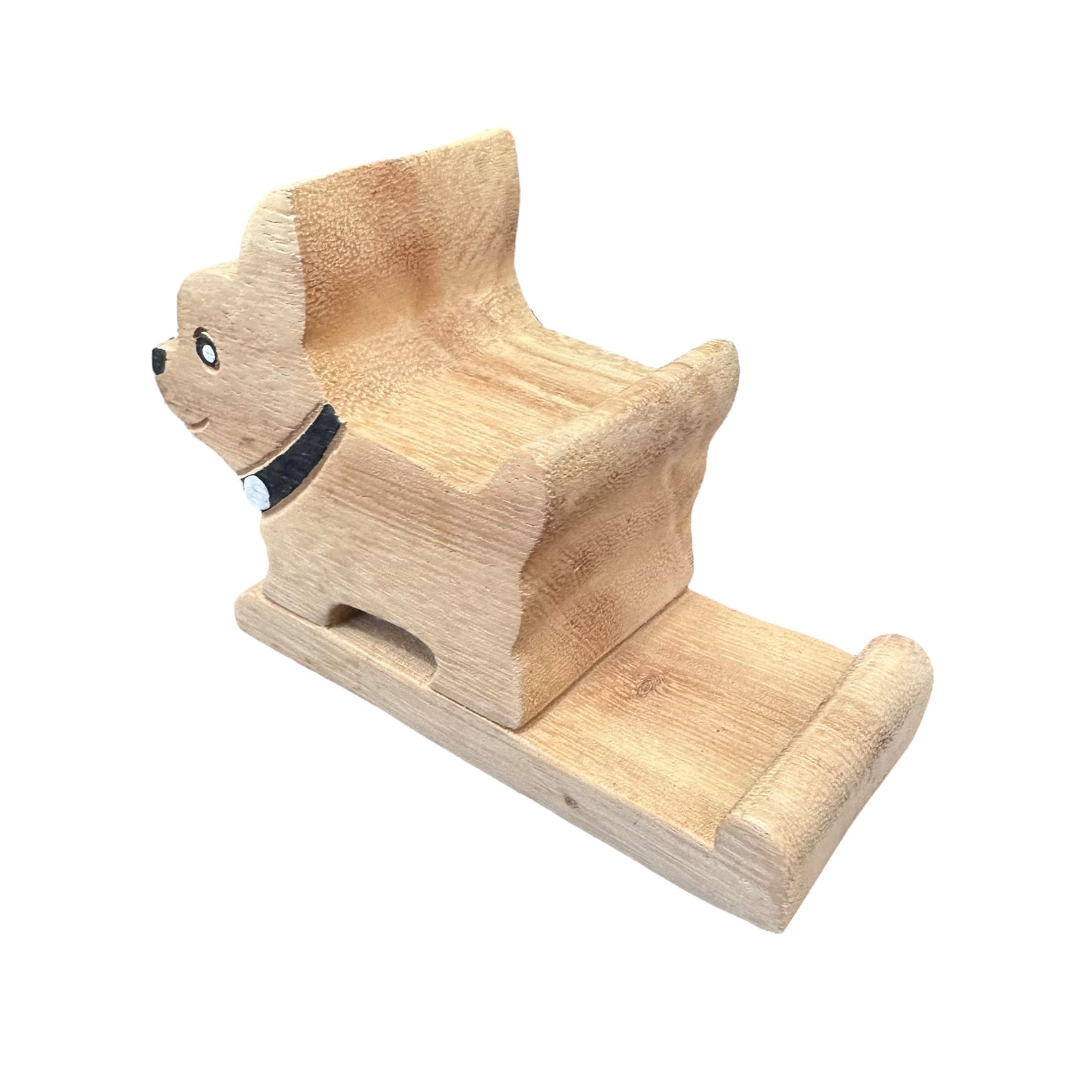 Wooden Chihuahua Phone Holder