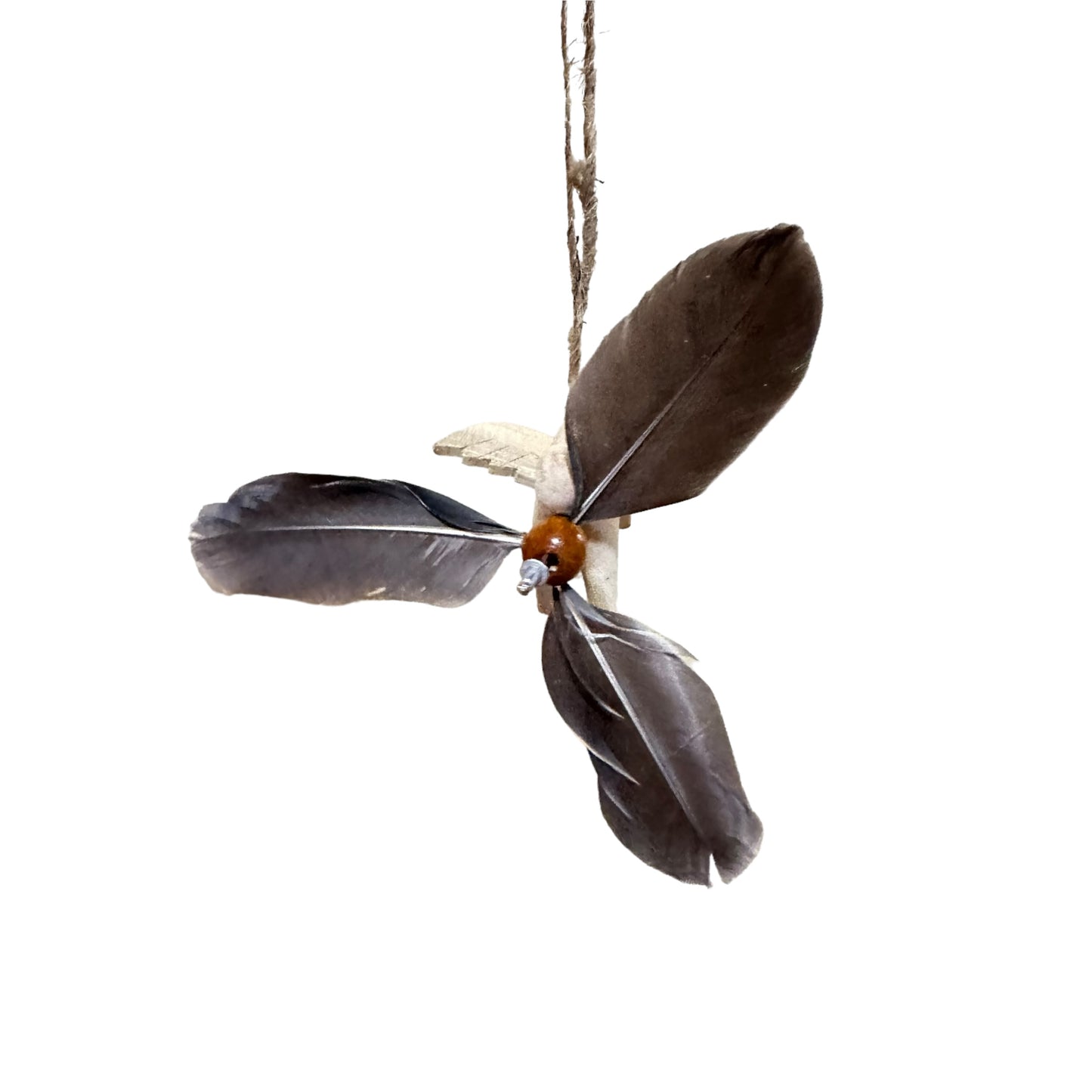 Wooden Wind Spinning Flying Dog