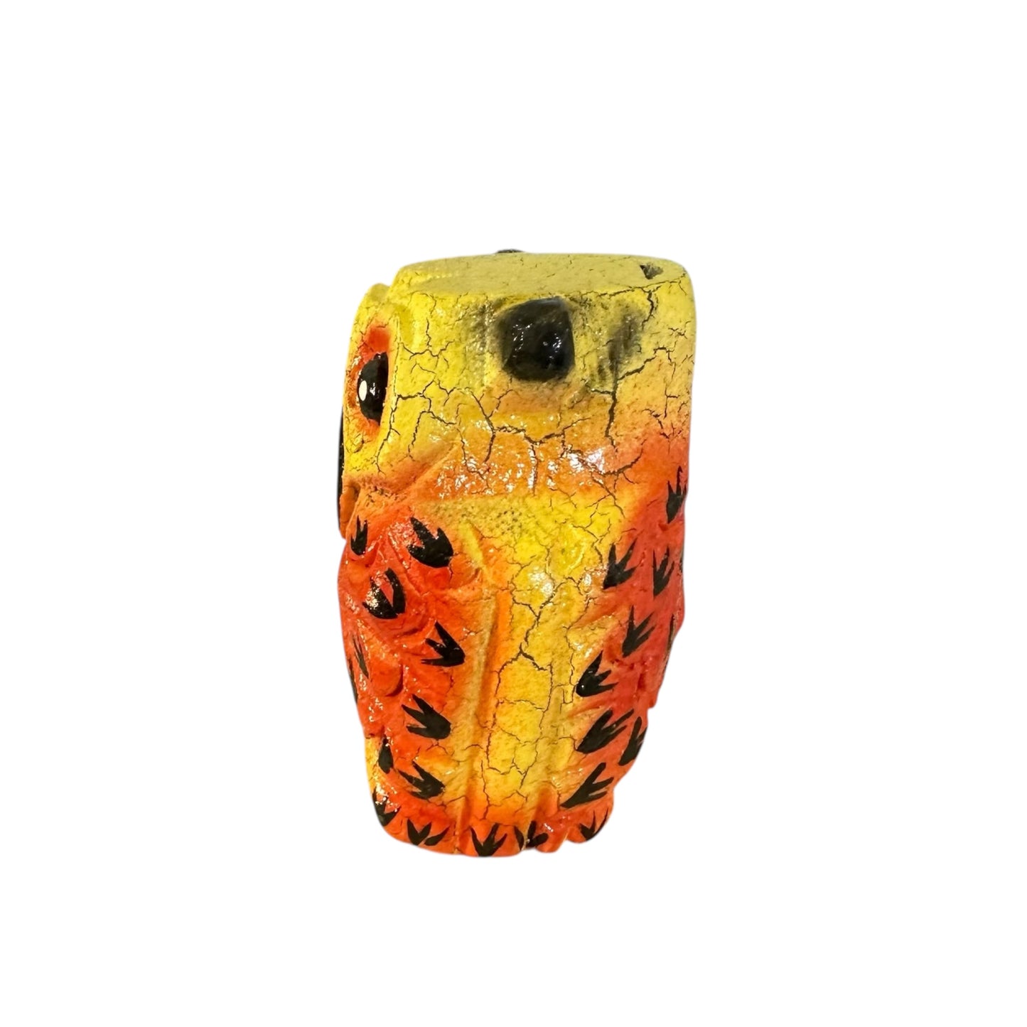 2" Yellow Bay Wooden Musical Whistle Owl  Instrument