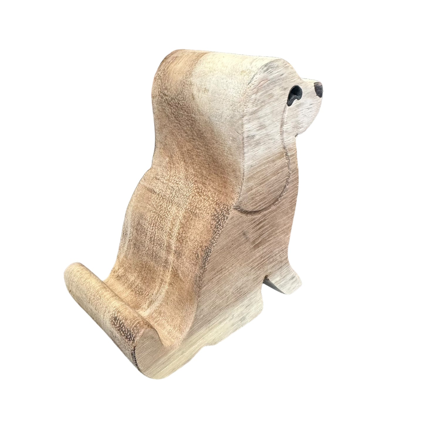 Wooden Beagle Phone Holder