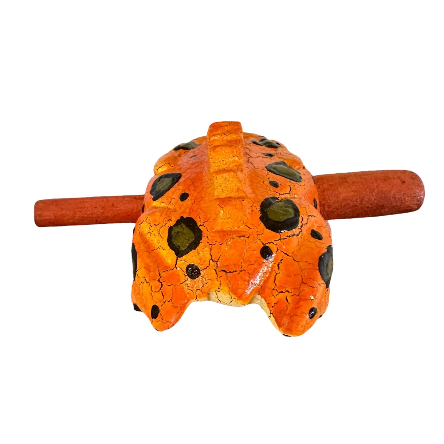 2" Extra Small Orangy Frog Musical Frog Percussion Instrument