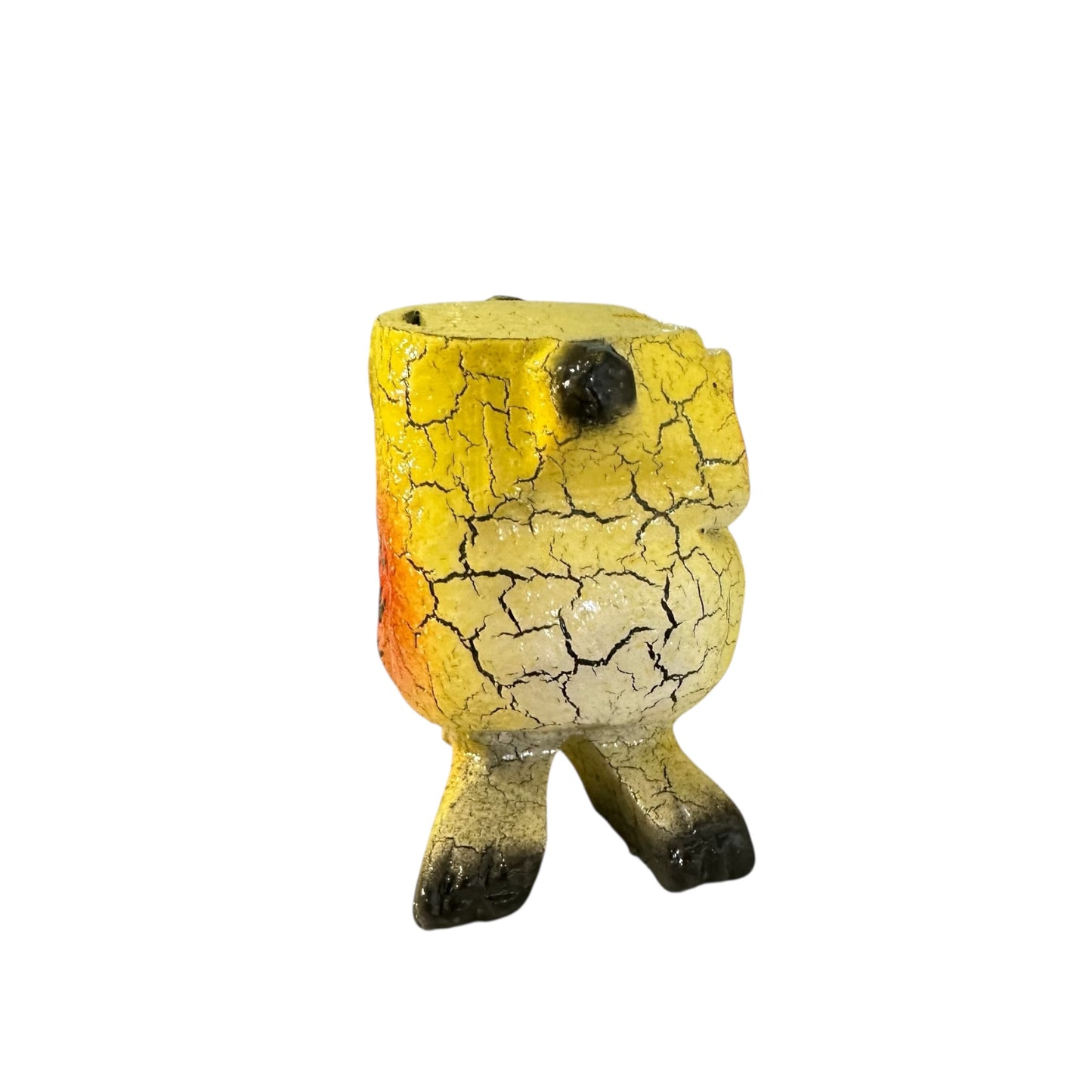 2" Yellow Bay Wooden Musical Whistle Owl  Instrument