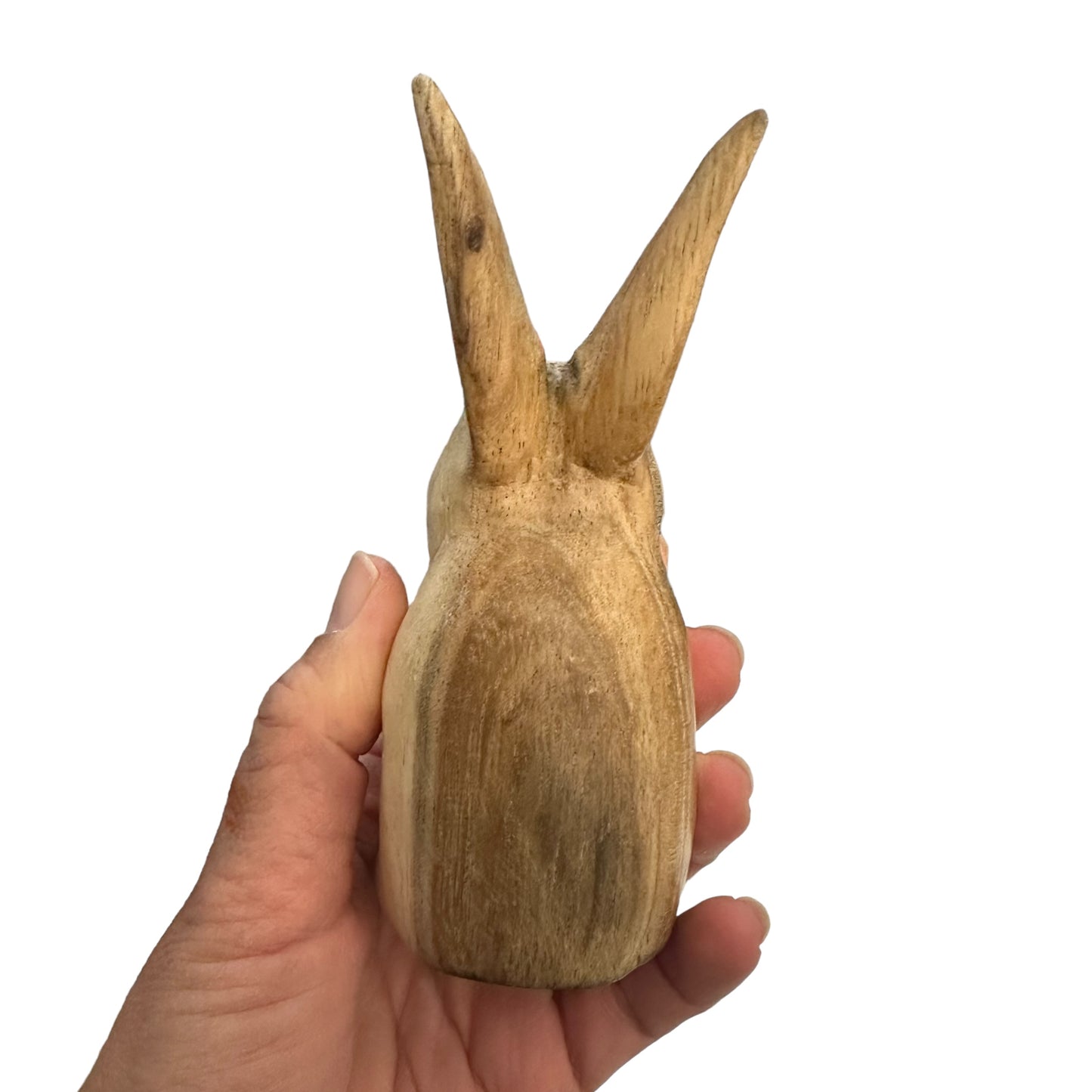 Wooden Standing Bunny Figurine Decoration