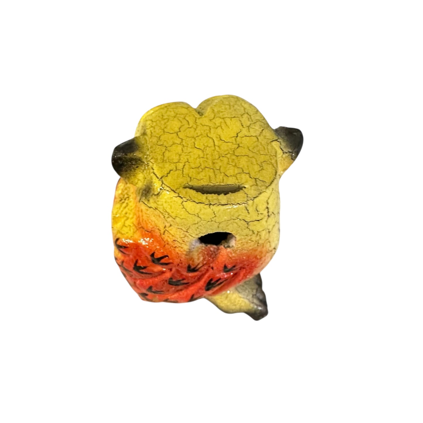 2" Yellow Bay Wooden Musical Whistle Owl  Instrument