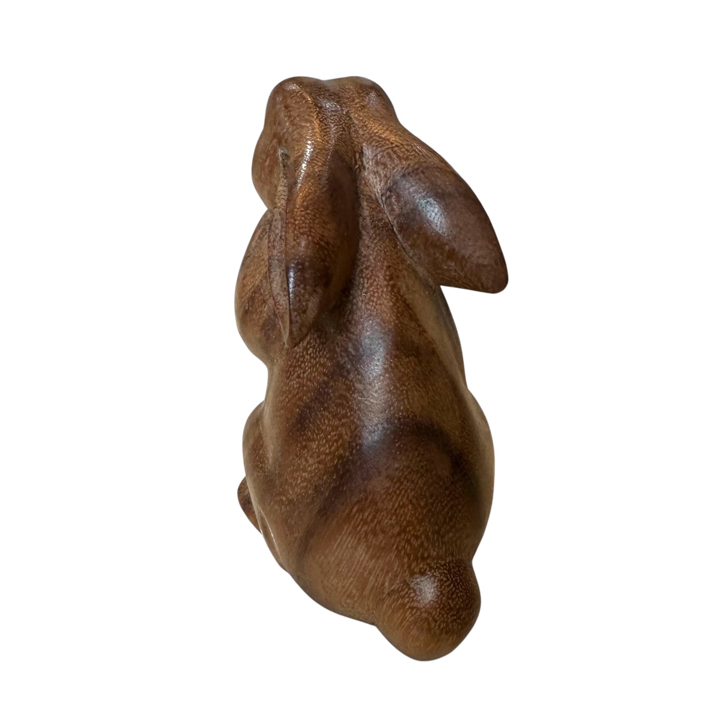 Sacred Groomer – Hand-Carved Praying Rabbit Figurine