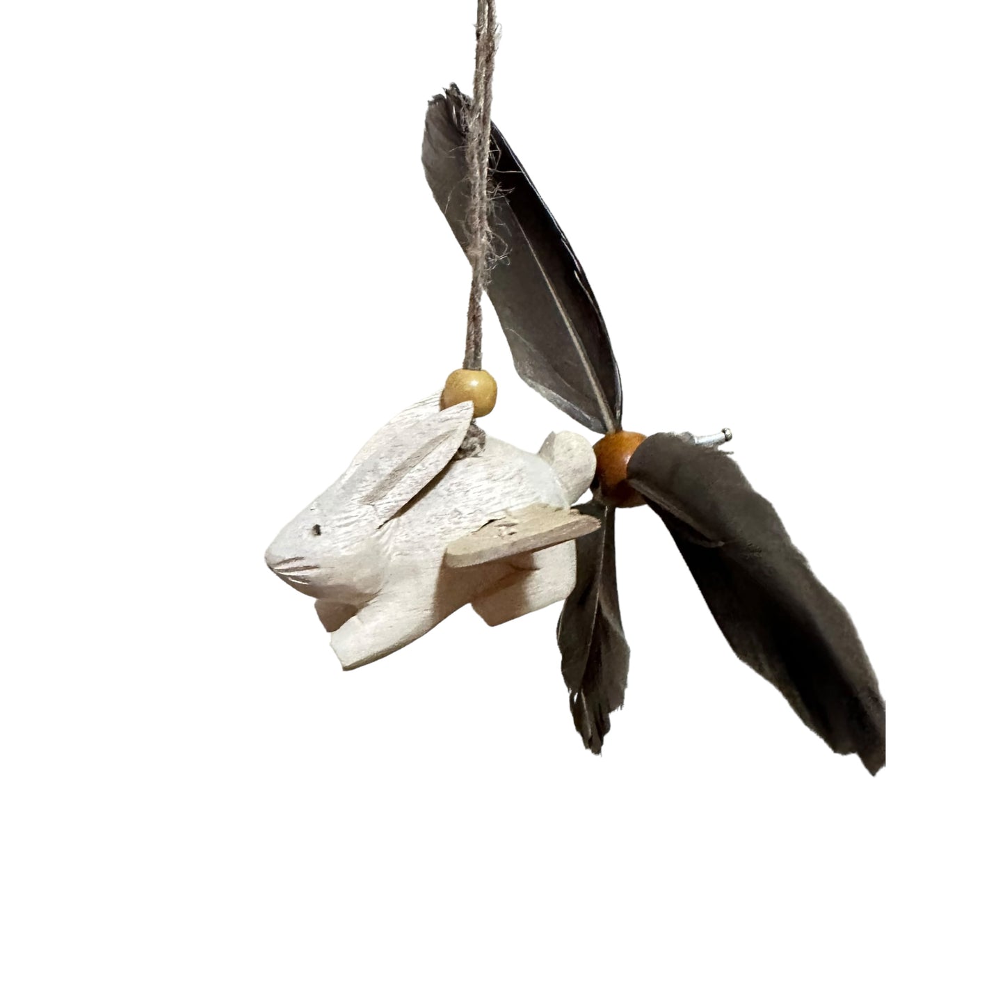 Wooden Wind Spinning Flying Rabbit
