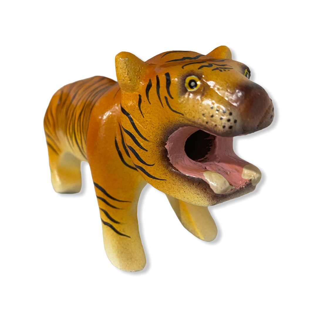 Painted Wooden Musical Whistle Tiger Instrument