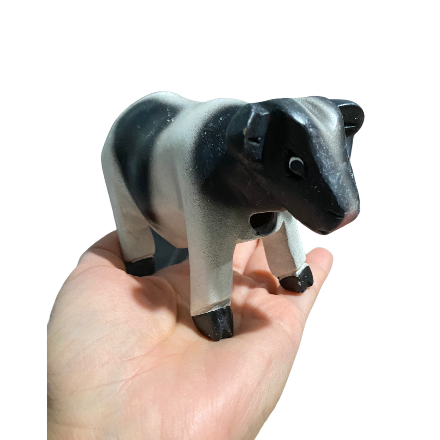 3" Painted Wooden Musical Whistle Cow Instrument