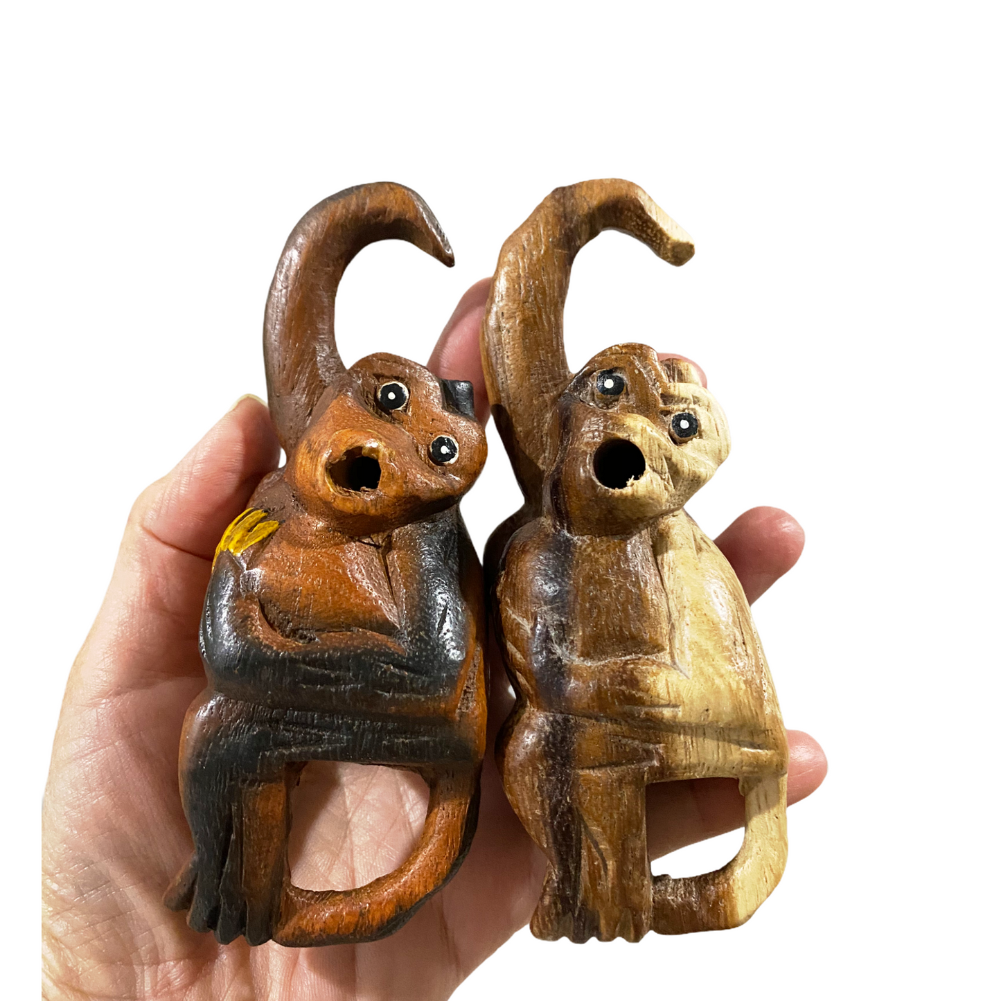 Painted Musical Whistle Monkey Instrument