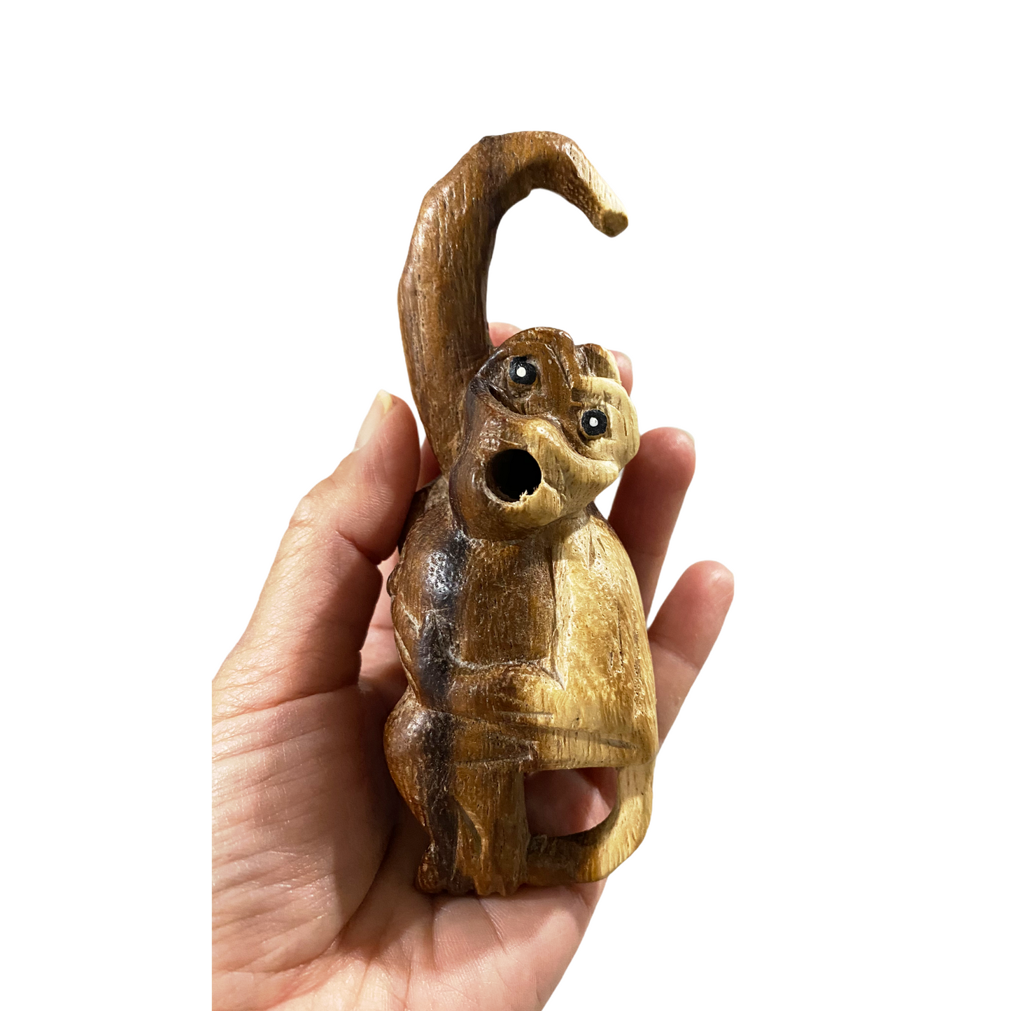 Painted Musical Whistle Monkey Instrument