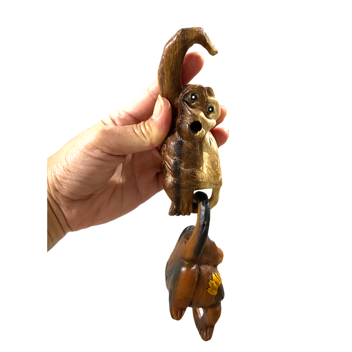 Painted Musical Whistle Monkey Instrument