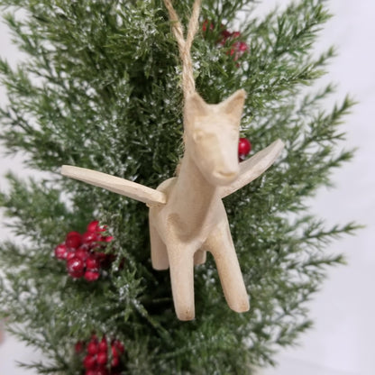 Wooden Flying Horse ornament