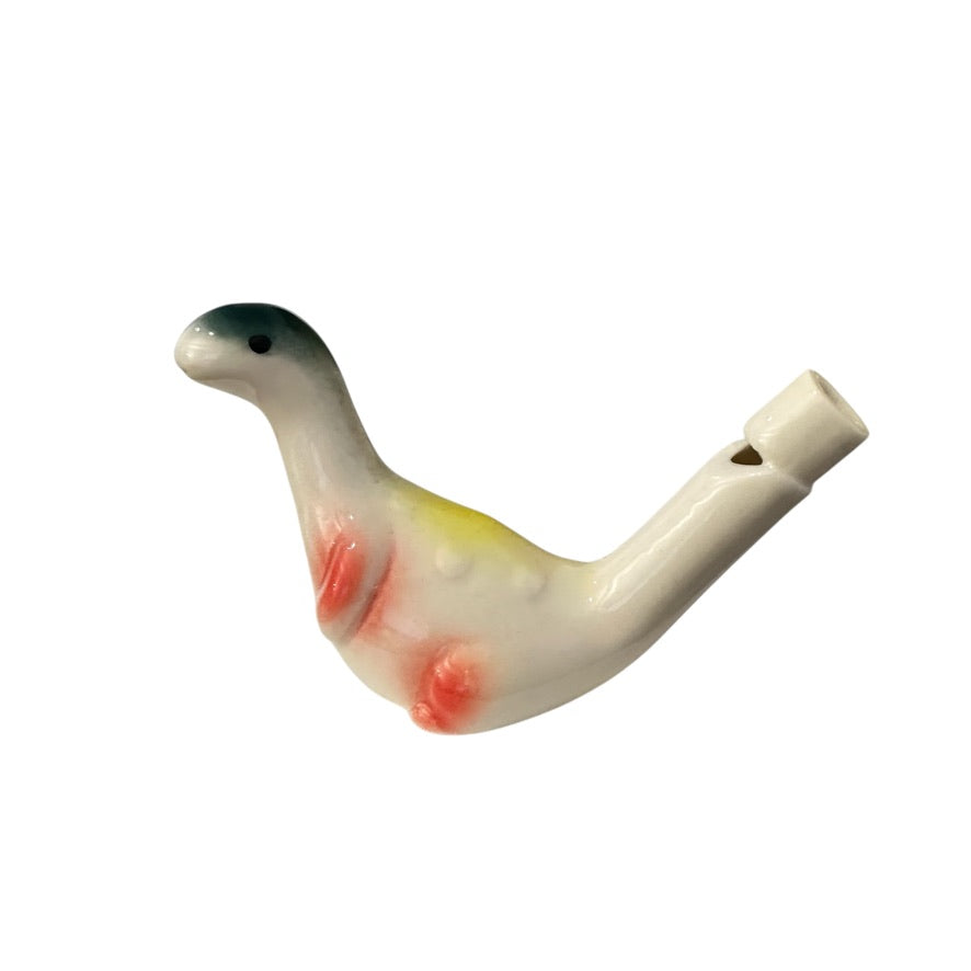Ceramic Water Whistle Dino