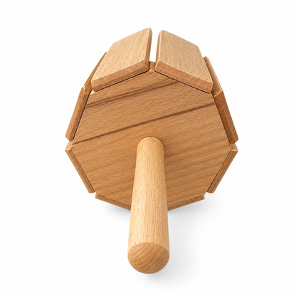 8-Tone Handcrafted Wooden Cylinder Percussion Block