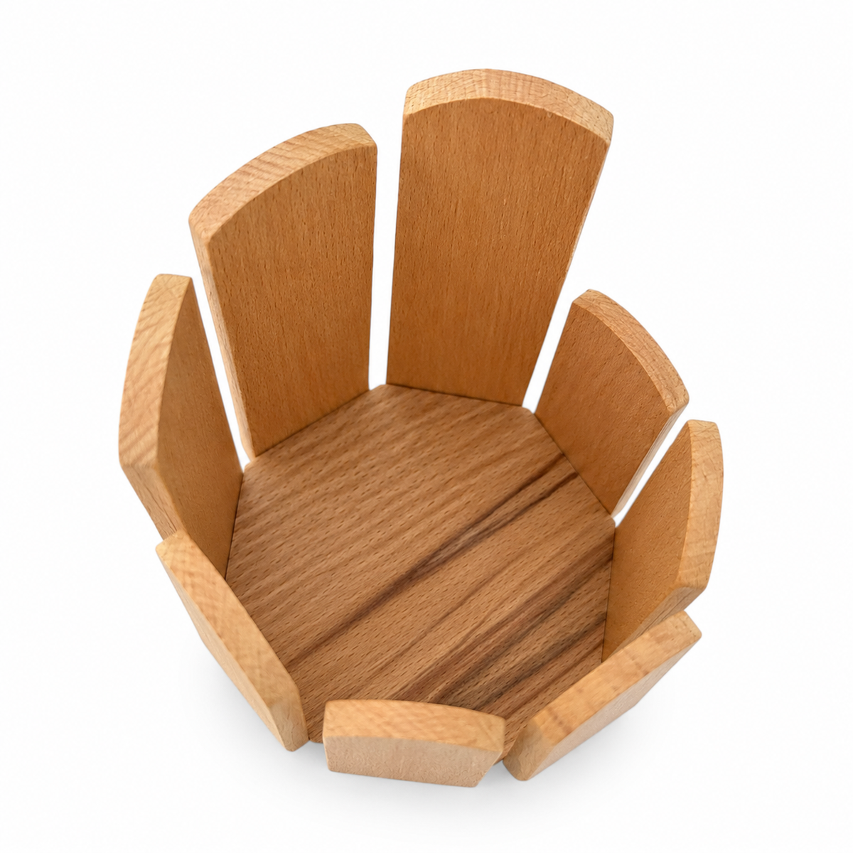 8-Tone Handcrafted Wooden Cylinder Percussion Block