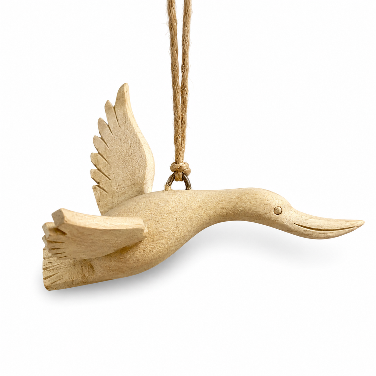 Wooden Flying Heron ornament