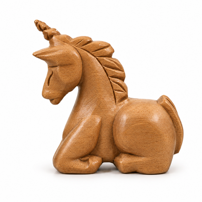 Wooden Musical Whistle Unicorn Instrument