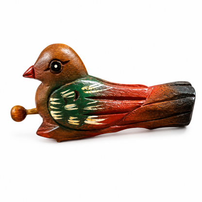 Painted Musical Whistle Bird Percussion Instrument
