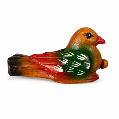 Painted Musical Whistle Bird Percussion Instrument