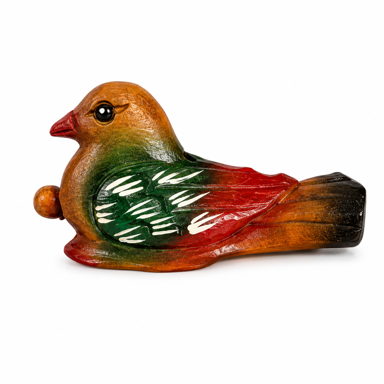 Painted Musical Whistle Bird Percussion Instrument