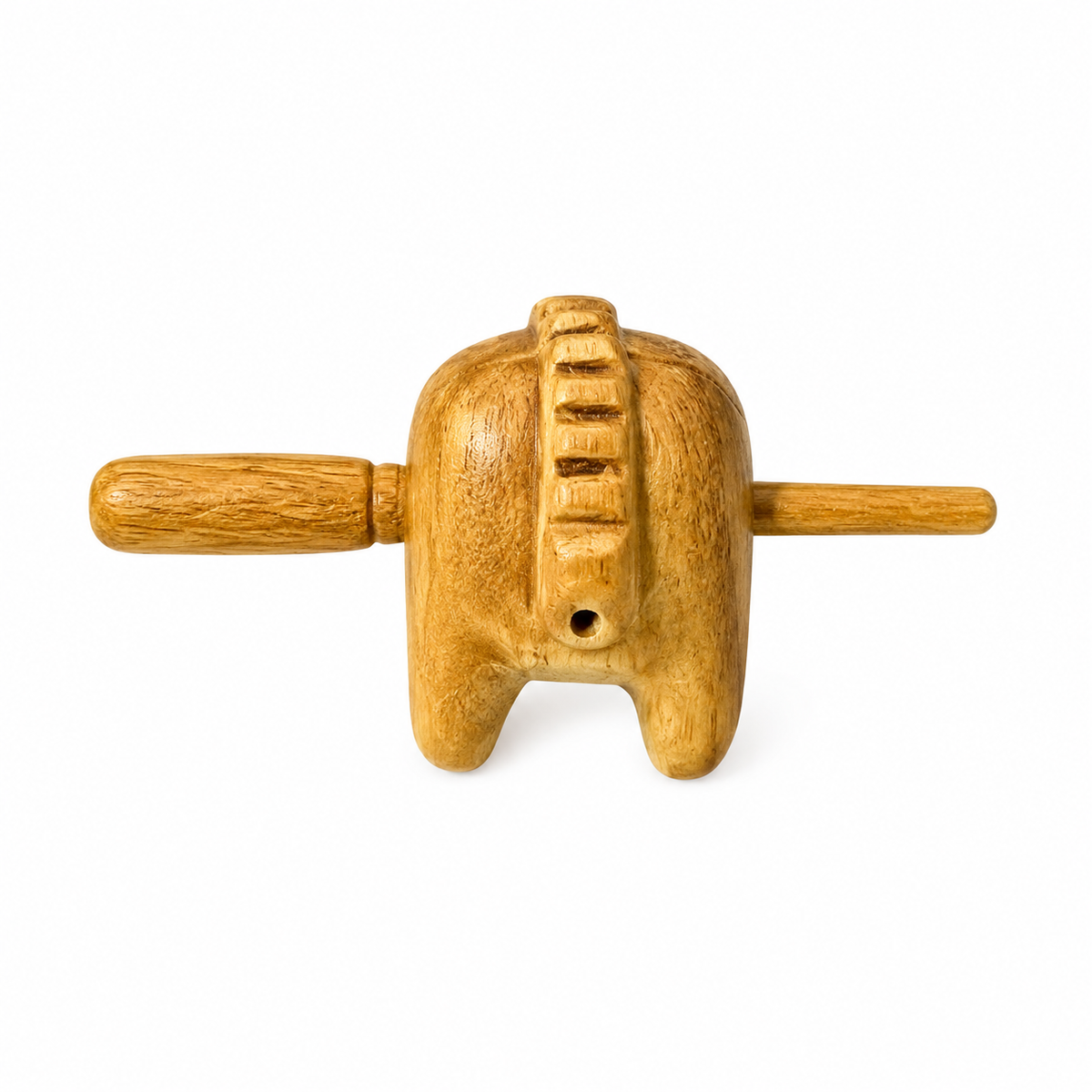 3" Wooden Cat Percussion Whistle Instrument