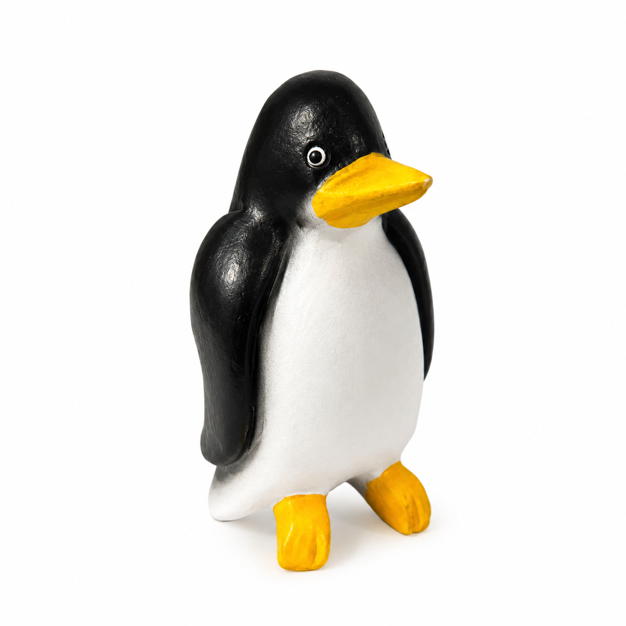 4.5" Painted Wooden Musical Whistle Penguin Instrument