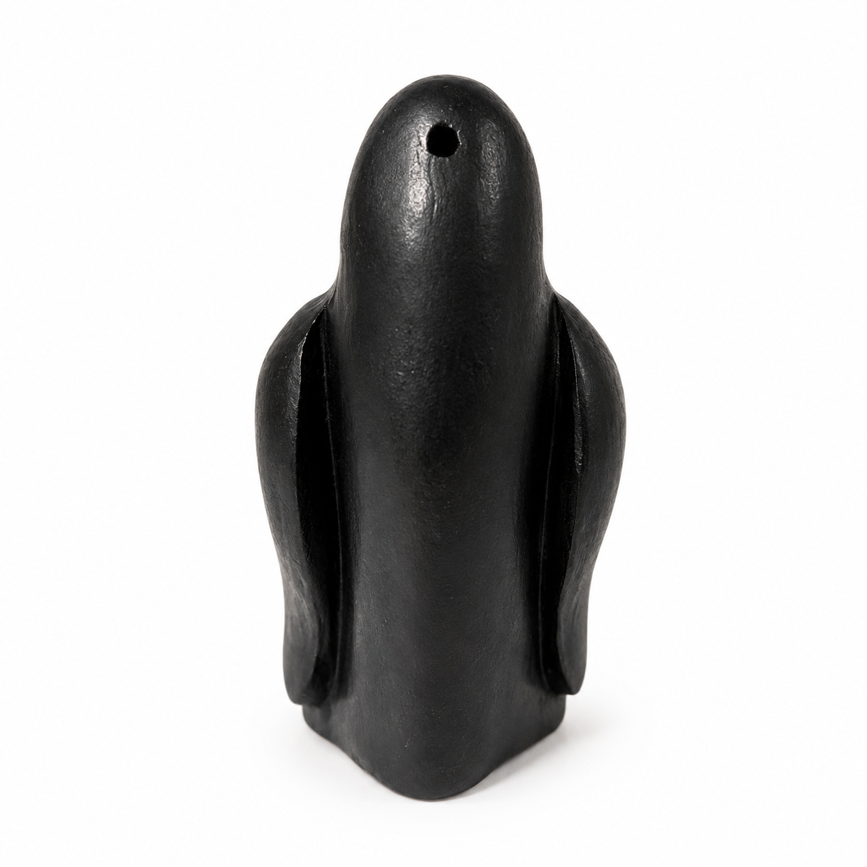 4.5" Painted Wooden Musical Whistle Penguin Instrument